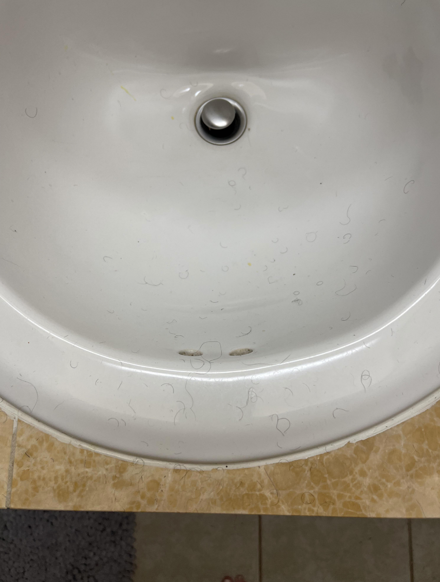 Hair in the sink