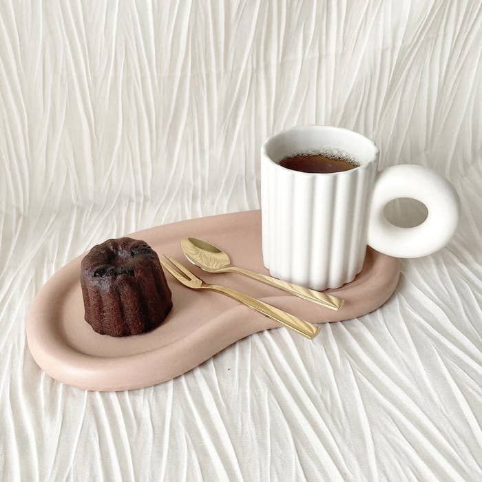 Francfranc（フランフラン）のオススメ食器「ポッテ プレート＆マグ ウィズカトラリー セット」