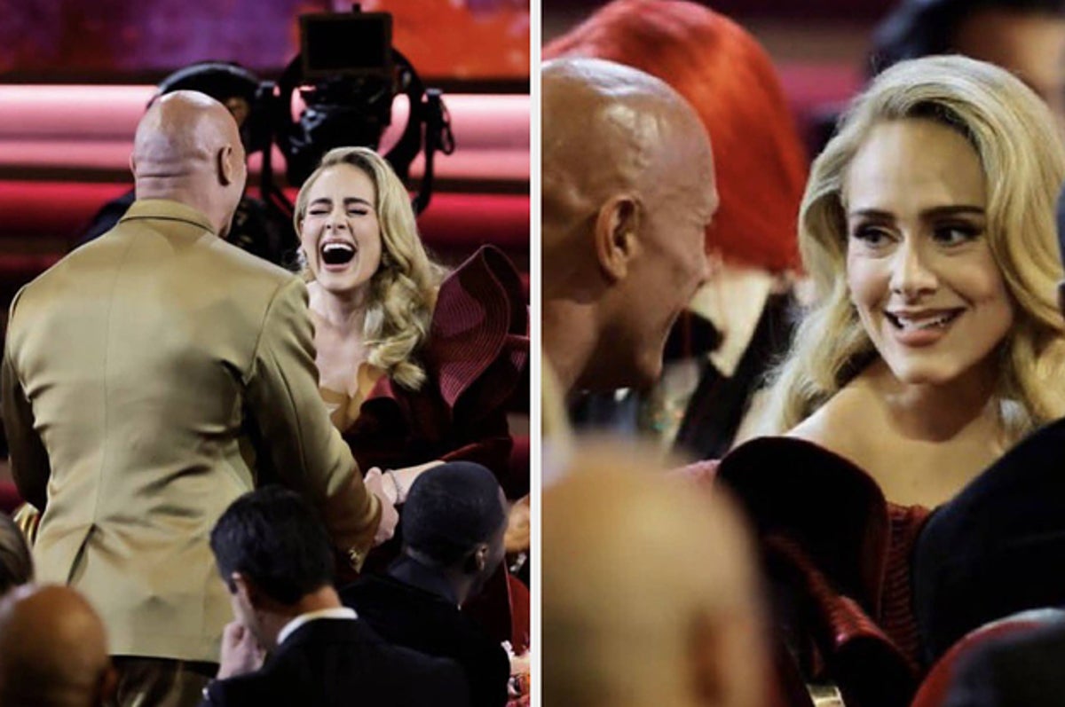 Adele Skips Red Carpet, Meets Dwayne Johnson at 2023 Grammy Awards