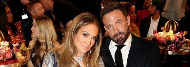 Ben and J Lo at the Grammys
