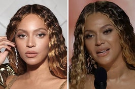 "I'm trying not to be too emotional. I'm trying to just receive this night," Beyoncé said about the record-breaking moment.