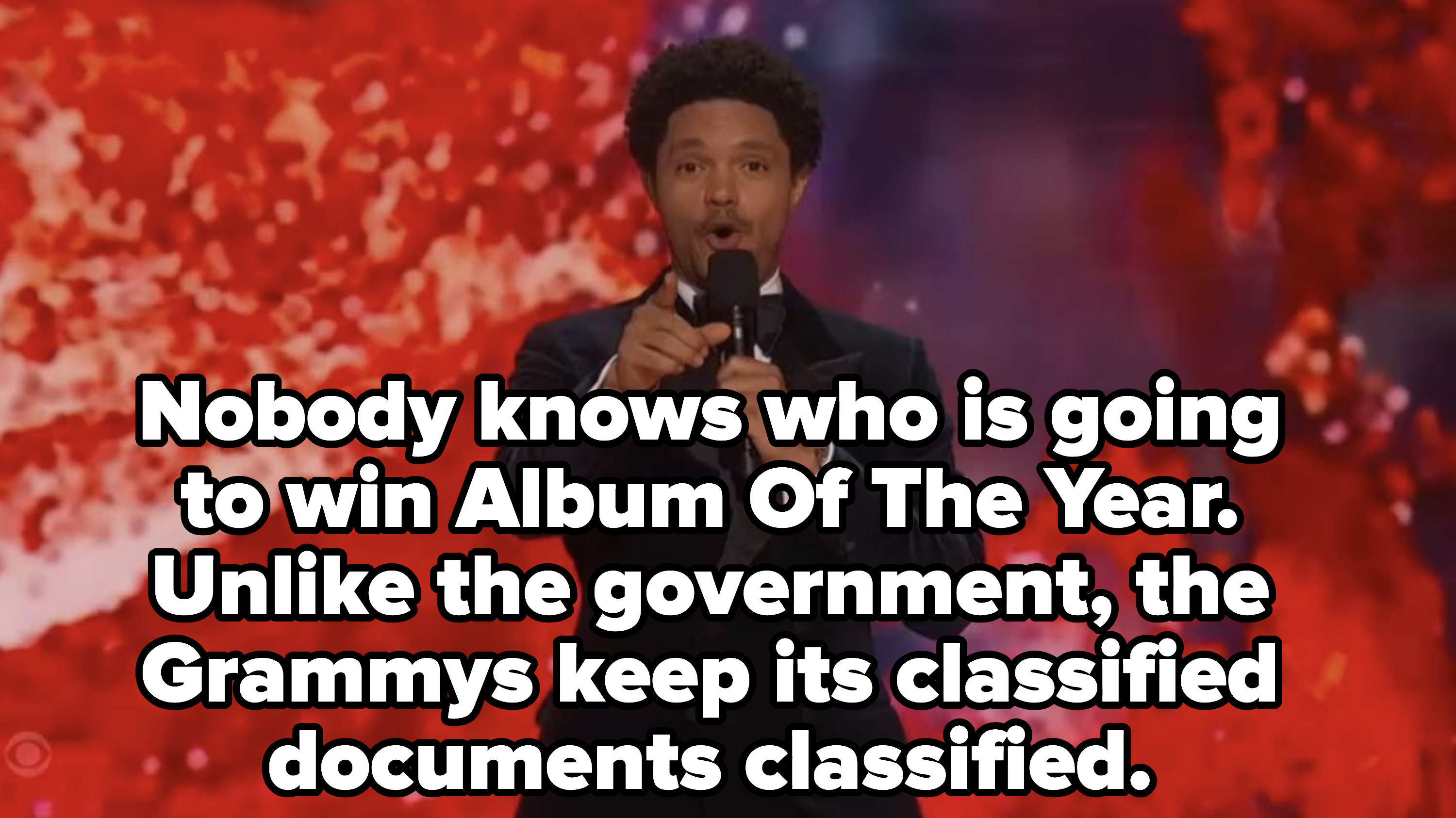 Trevor Noah says the Grammys know how to keep classified documents classified