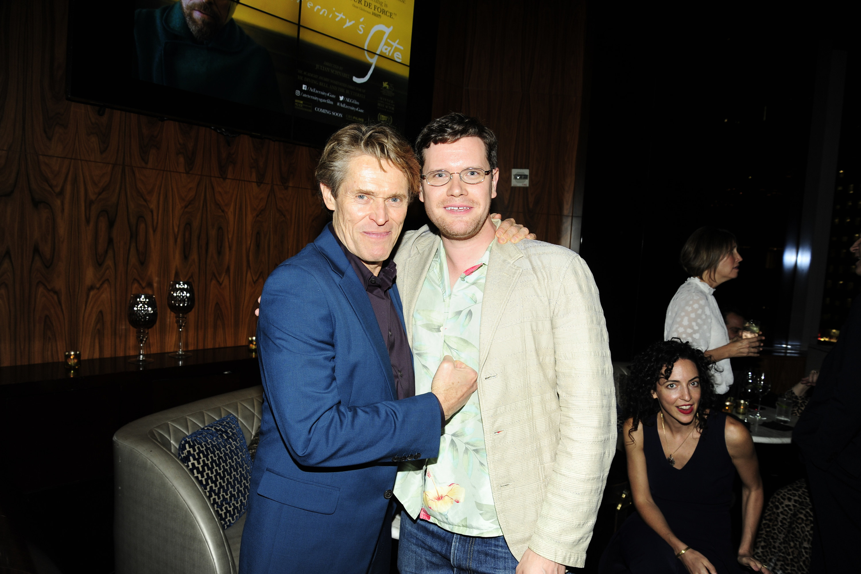 Willem Dafoe and Jack Dafoe attend NYFF56 Closing Night Gala Presentation &amp;amp; North American Premiere Of &quot;At Eternity&#x27;s Gate&quot; - After Party at Ascent, NYC on October 12, 2018