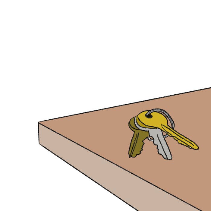 keys on the table