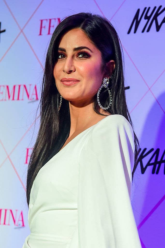 Bollywood actress Katrina Kaif poses for photographs