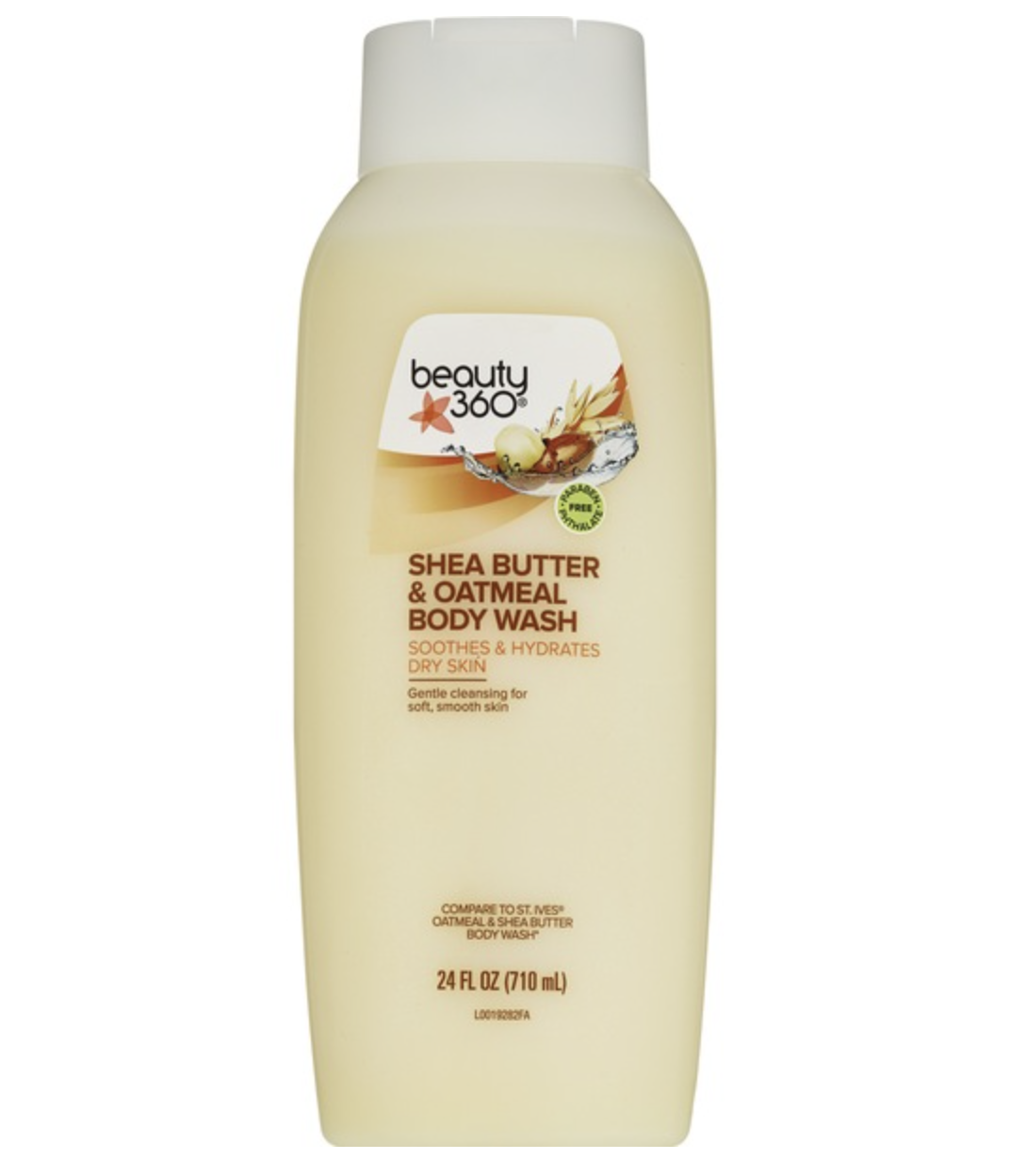 Beauty 360 shea butter and oatmeal body wash