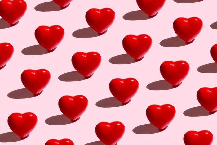 Red hearts