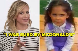 sarah michelle gellar SAYS I WAS SUED BY MCDONALD'S