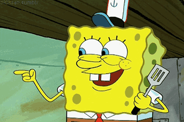 SpongeBob blowing a kiss