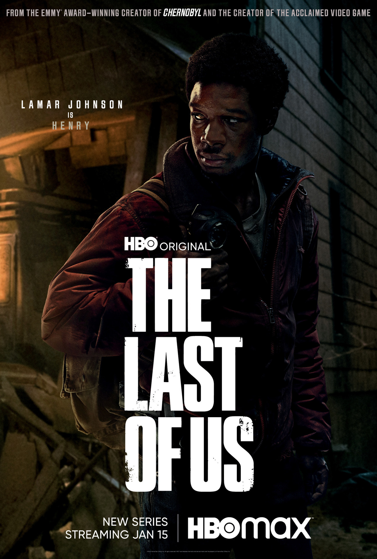 Lamar Johnson as Henry in The Last of Us TV show