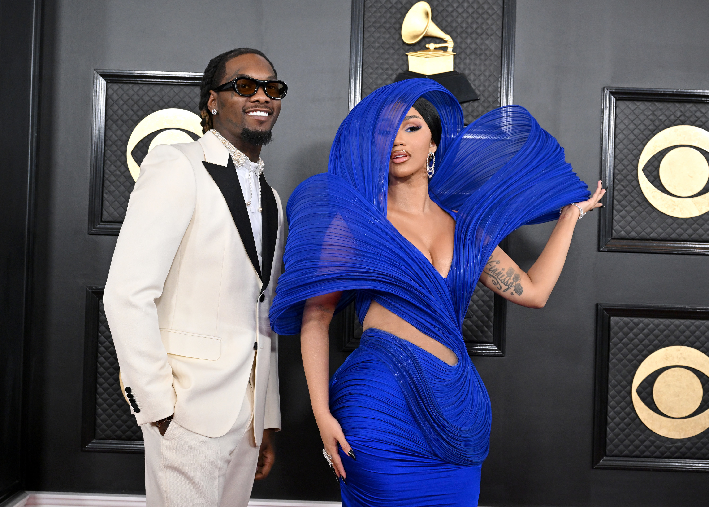 Cardi B and Offset at the Grammys