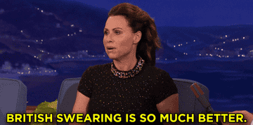 Minnie driver saying british swearing is so much better