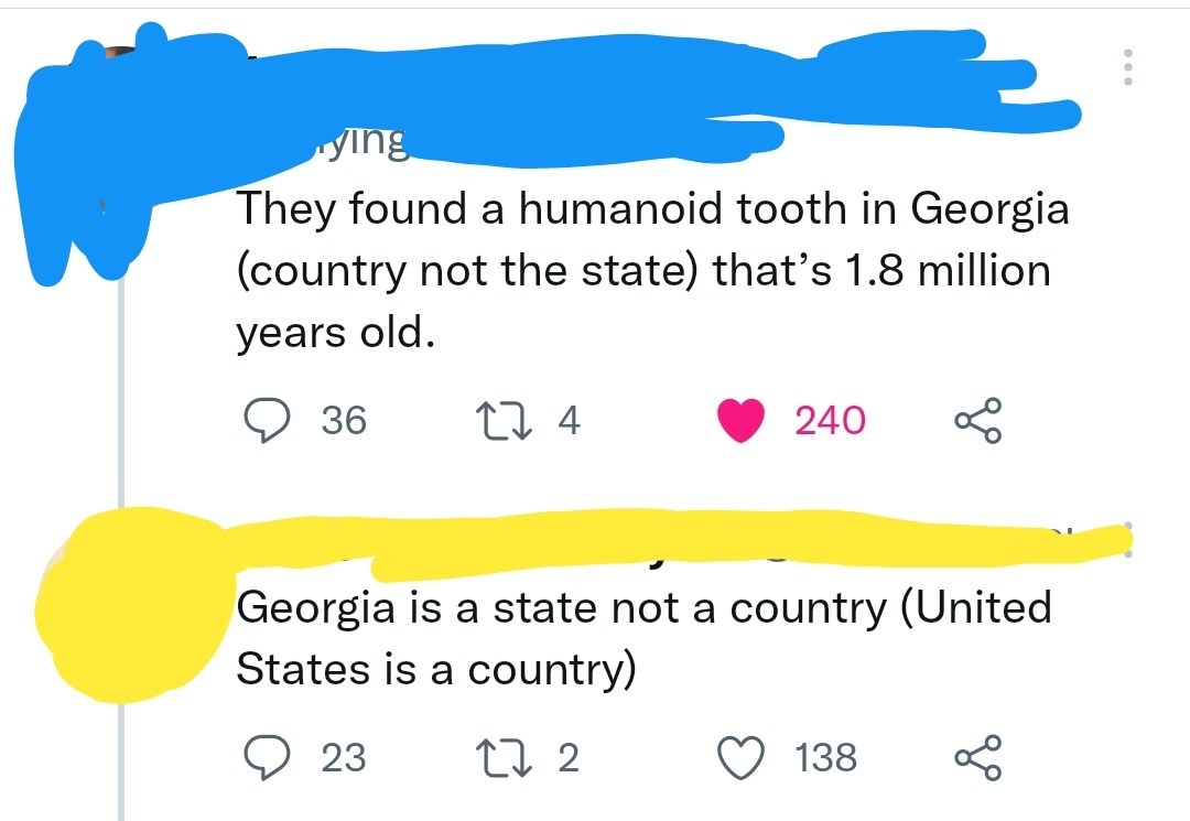 American who is not aware of the country of Georgia
