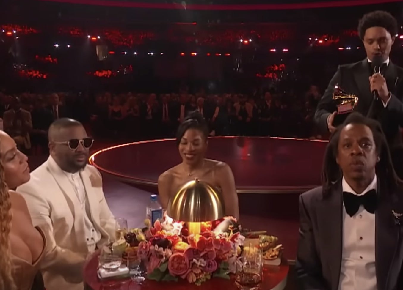 Jay sits in his seat and stares blankly