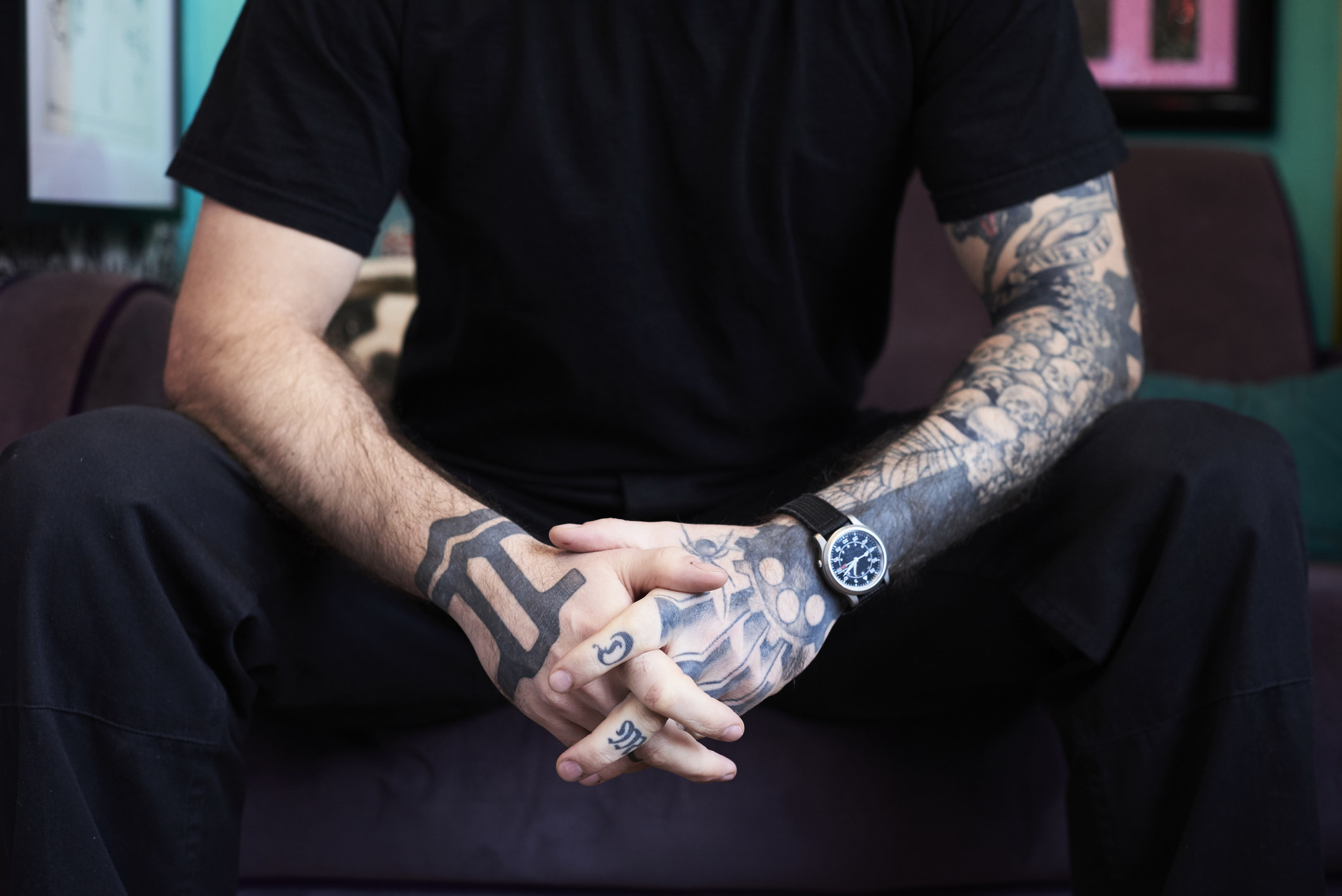 A man with tattoos