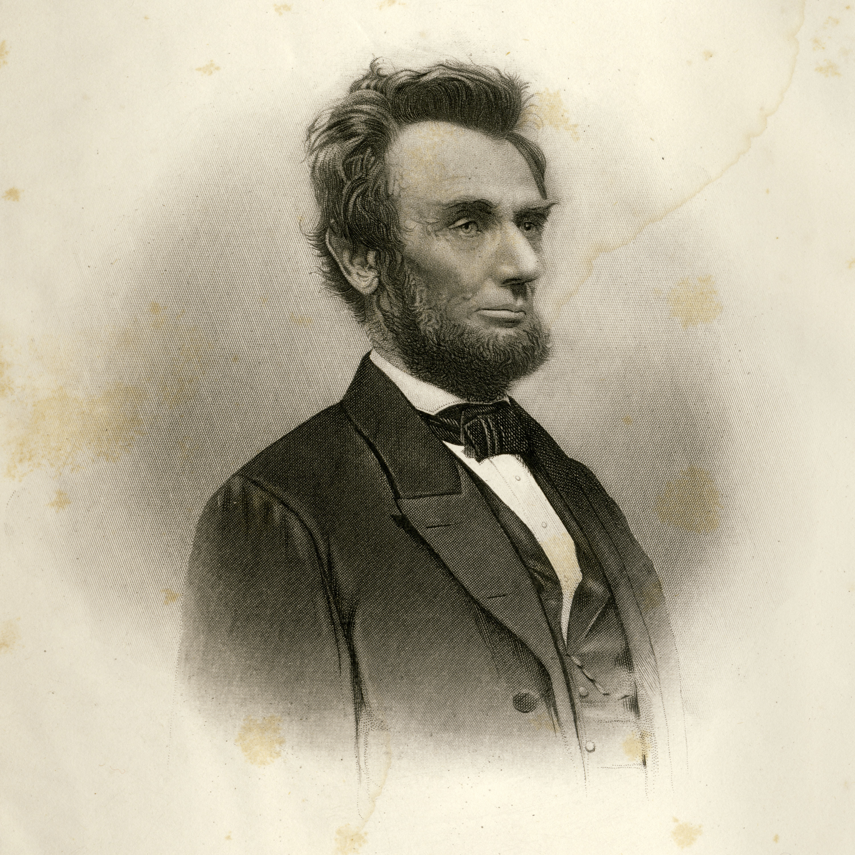 A drawing of Abraham Lincoln