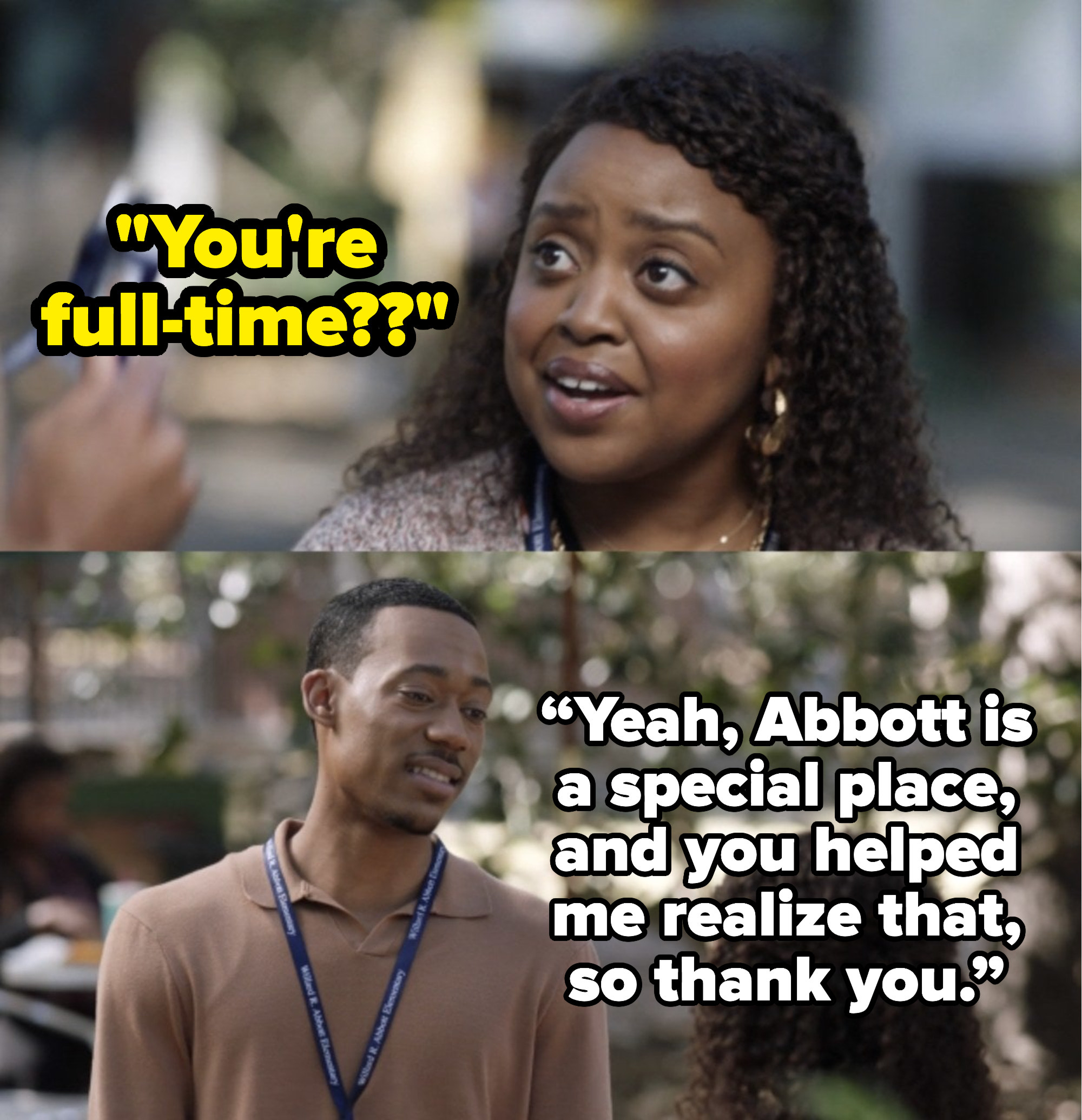 Abbott Elementary  Best Janine And Gregory Moments - 43