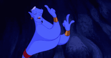 The genie counts with dozens of fingers on one hand