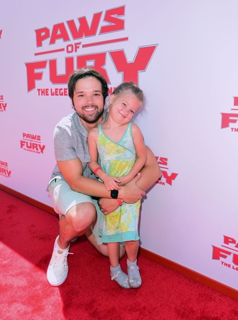 Nathan Kress with his daughter