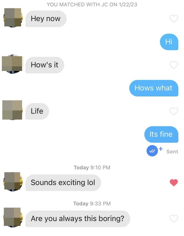Screenshot of a text conversation