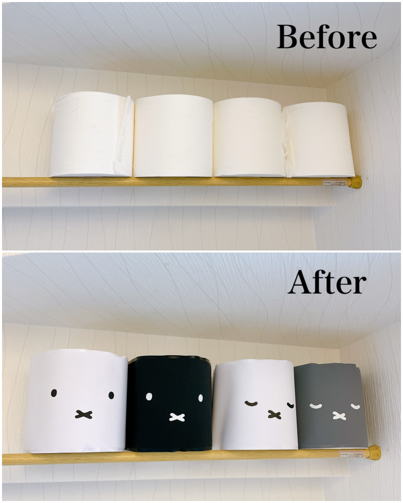 ニトリのおすすめトイレ収納「ミッフィーのトイレットペーパーカバー」