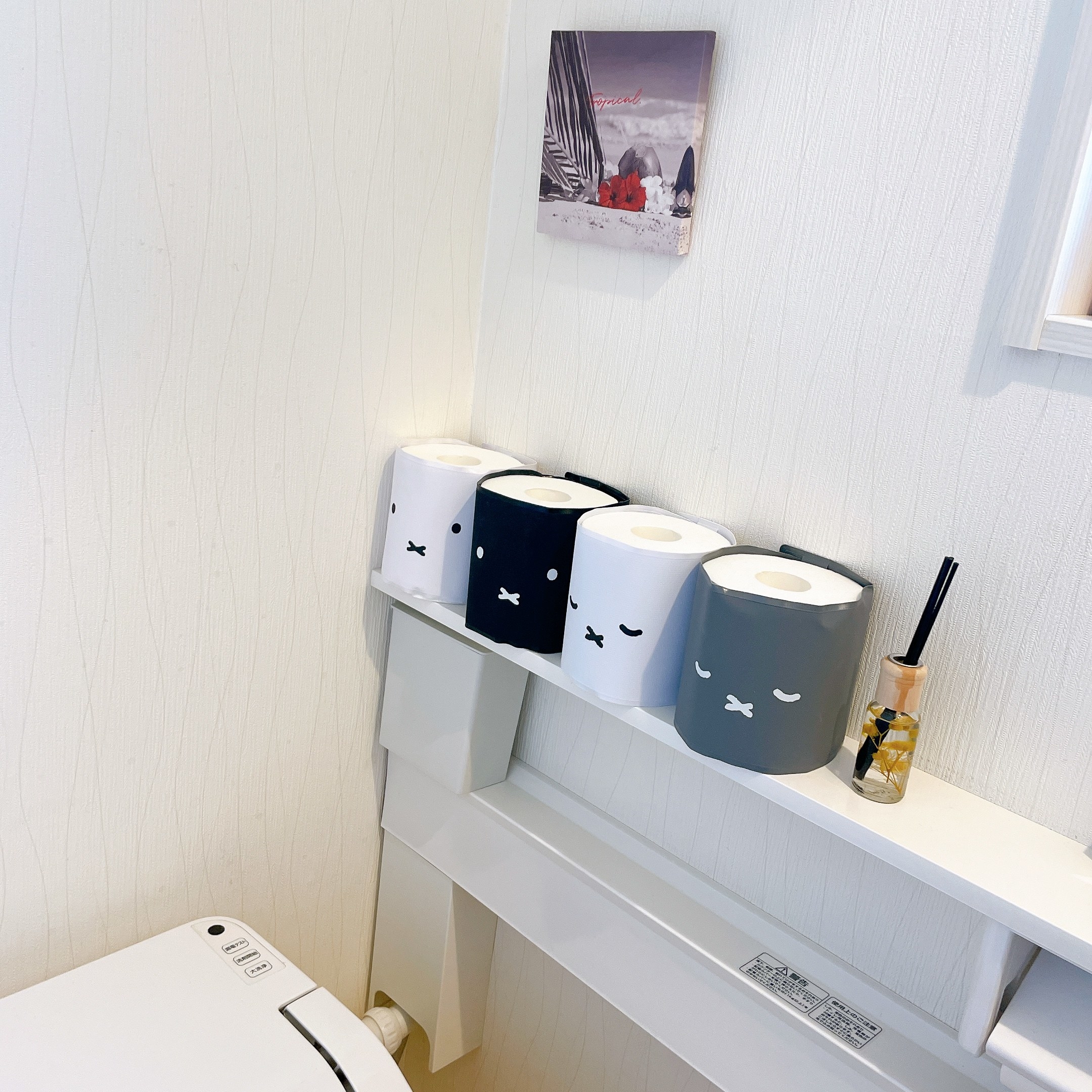 ニトリのおすすめトイレ収納「ミッフィーのトイレットペーパーカバー」