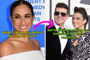 Meghan Markle working for Robin Thicke and Paula Patton