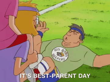 Helga&#x27;s dad from Hey Arnold, with the caption &quot;it&#x27;s best-parent day.&quot;
