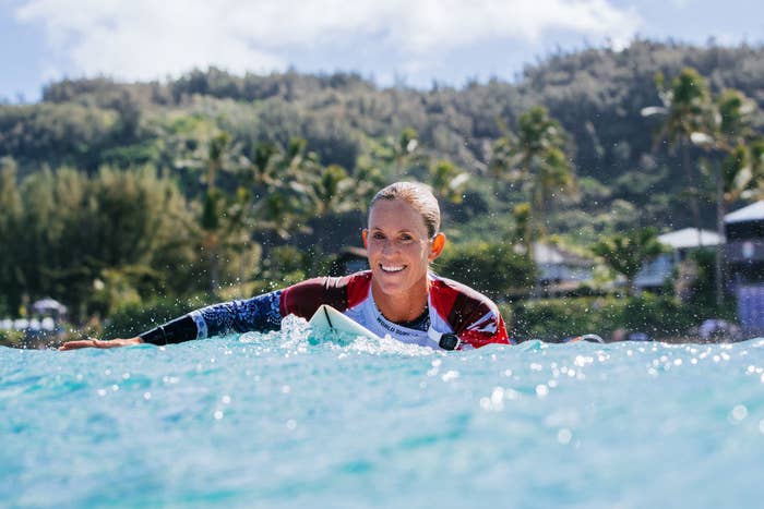 Bethany Hamilton surfs in Hawaii