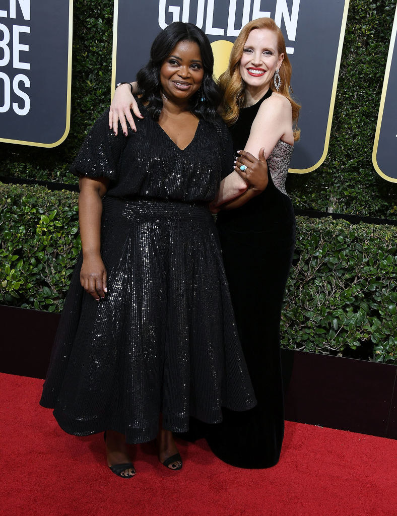 Octavia and jessica on the red carpet