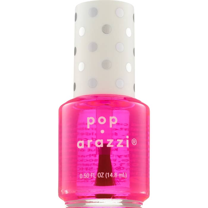 the hint of pink top coat bottle