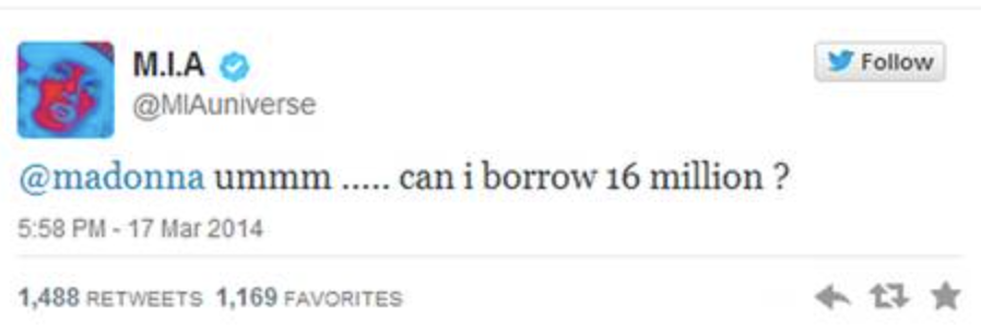 tweet from mia