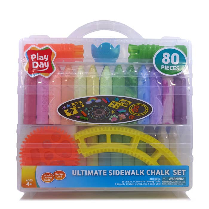 the pack of chalk and chalk toys