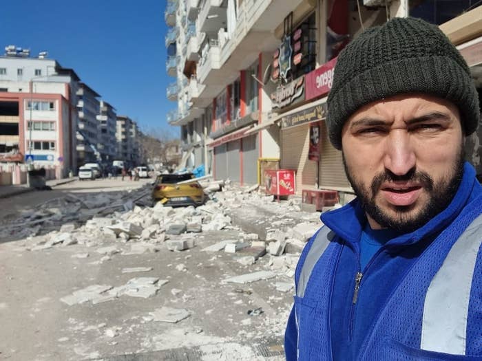 Salah Aboulgasem aid worker for Islamic Relief in Gaziantep, Turkey