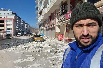 Salah Aboulgasem aid worker for Islamic Relief in Gaziantep, Turkey 