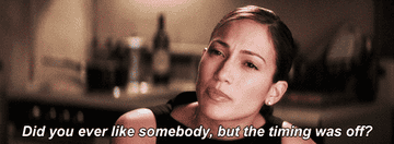 jennifer lopez&#x27;s character says &quot;did you ever like somebody, but the timing was off?&quot;