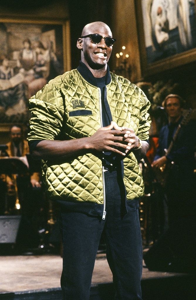 Michael Jordan onstage