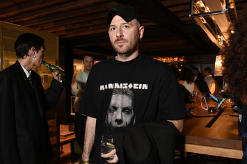 Demna of Balenciaga is pictured in a t shirt