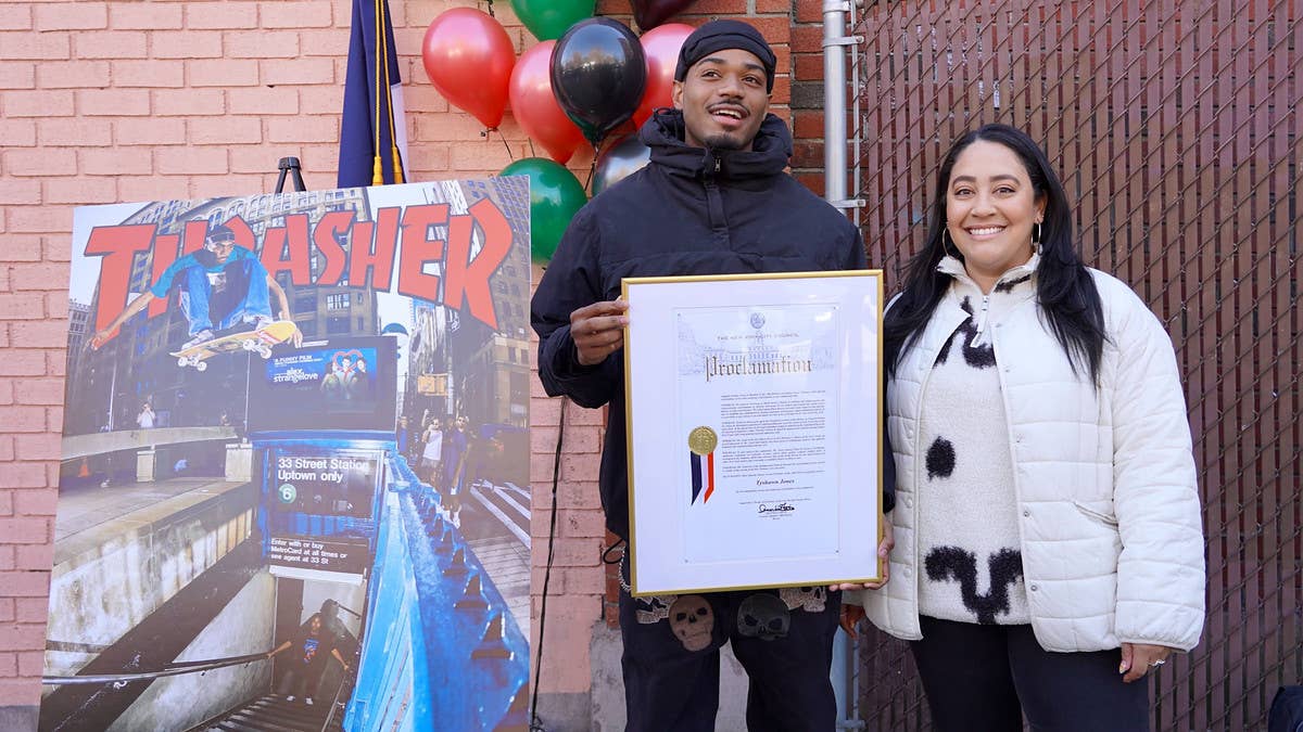 The proclamation was presented to the skateboarding star on Monday. Jones said he was "extremely honored" to be recognized in such a personally important way.