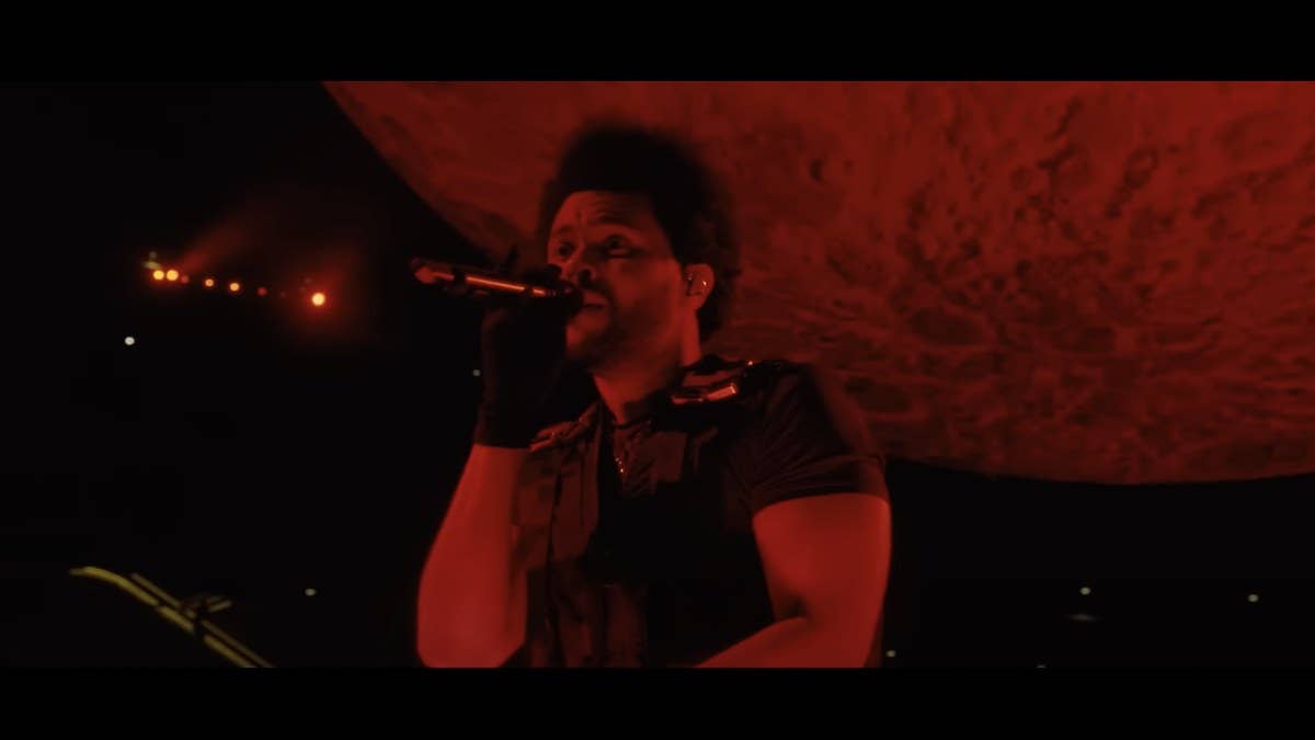The Weeknd has shared the live video for his 'Starboy' album cut "Die For You," as a preview for his upcoming HBO concert special at L.A.'s So-Fi Stadium.