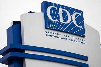 CDC outside building logo is pictured