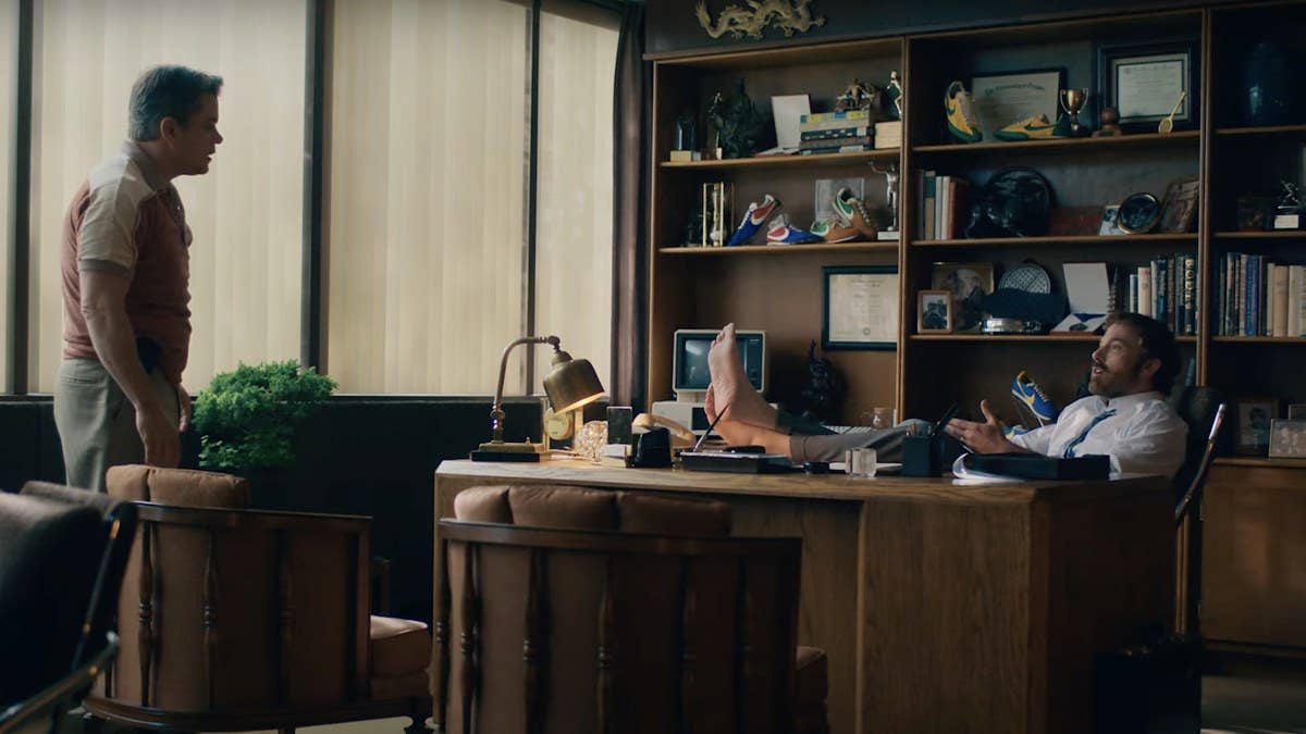 The first trailer for 'Air' features Ben Affleck and Matt Damon as real-life Nike executives grappling with how to strengthen the brand's basketball division.