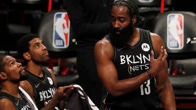 After the Sixers beat the Nets 101-98, James Harden talked about his time with Kevin Durant and Kyrie Irving. He also discussed his frustrations with the Nets.