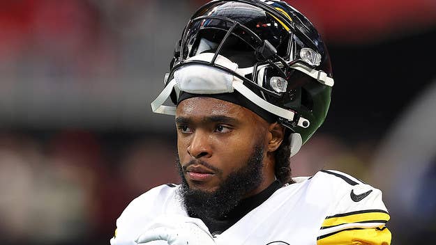 Steelers wideout Diontae Johnson took to Twitter to deny a report that he punched quarterback Mitch Trubisky leading up to the team's Week 4 game.