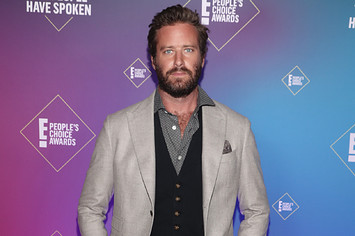 Armie Hammer is pictured at a red carpet event