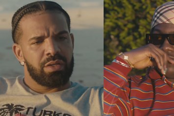screenshot of drake teasing 'graceful exit' in interview clip