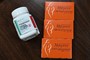 Two drugs used in a medication abortion, are seen at the Women's Reproductive Clinic,