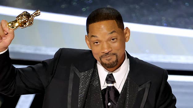 In a video shared on TikTok, Will Smith appears to poke fun at the infamous moment at last year's Academy Awards in which he slapped Chris Rock.