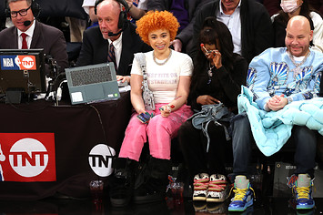 Ice Spice at a basketball game