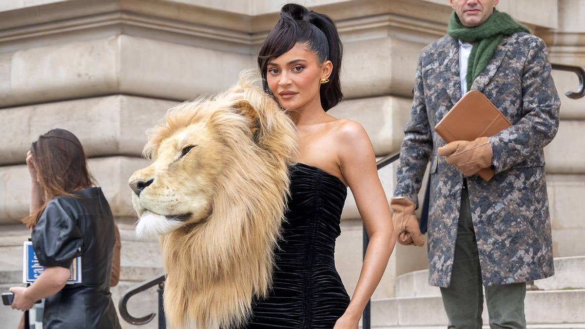 Schiaparelli unveiled its Spring 2023 Haute Couture collection at Paris Fashion Week, and Kylie Jenner turned heads with a dress that featured a faux lion head.